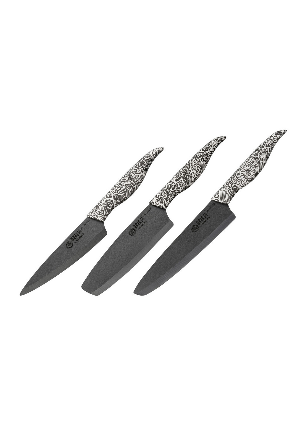 Набір із 3 ножів INKA Samura сірий,