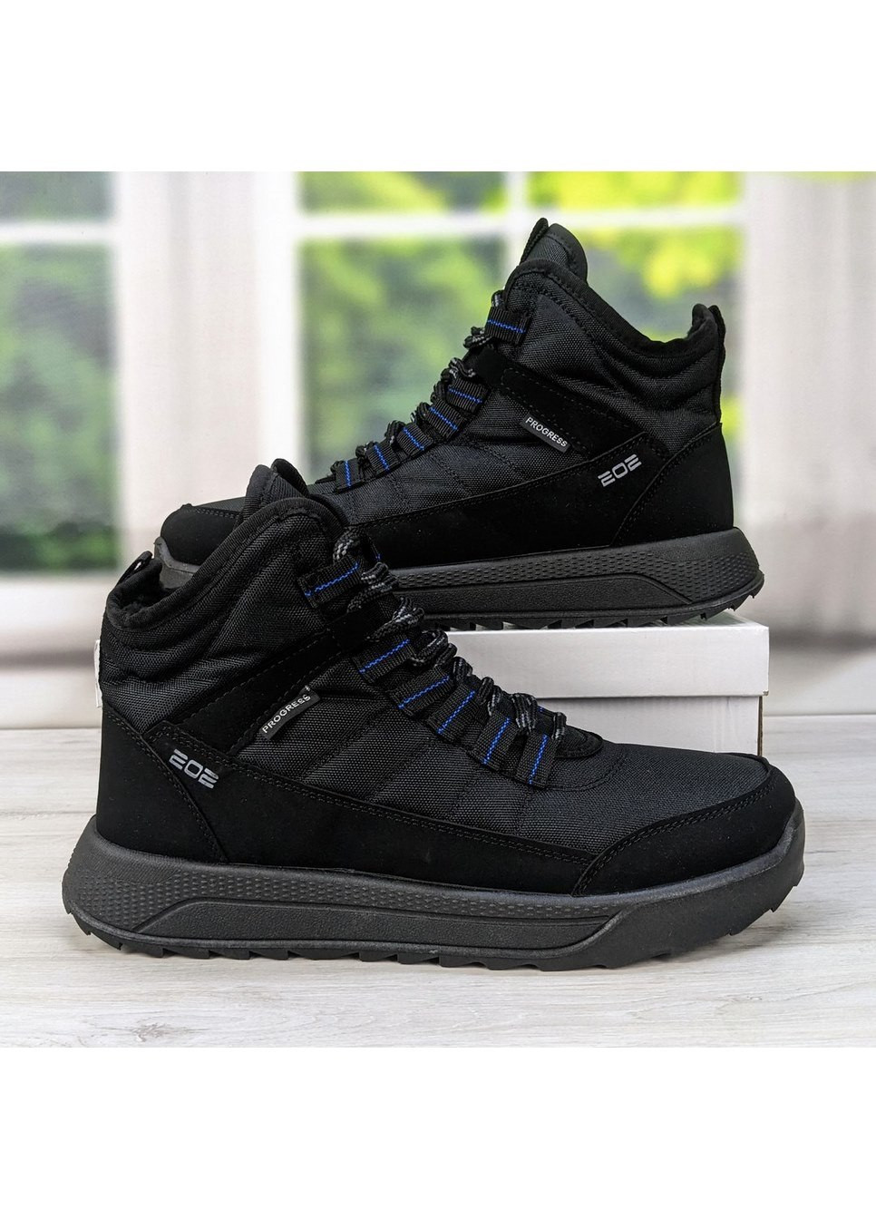 Черевики чоловічі зимові дутики на шнурках Progress (271997753)