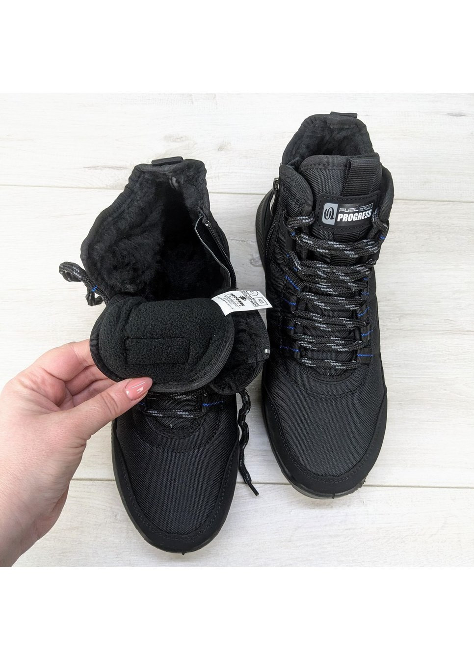 Черевики чоловічі зимові дутики на шнурках Progress (271997753)