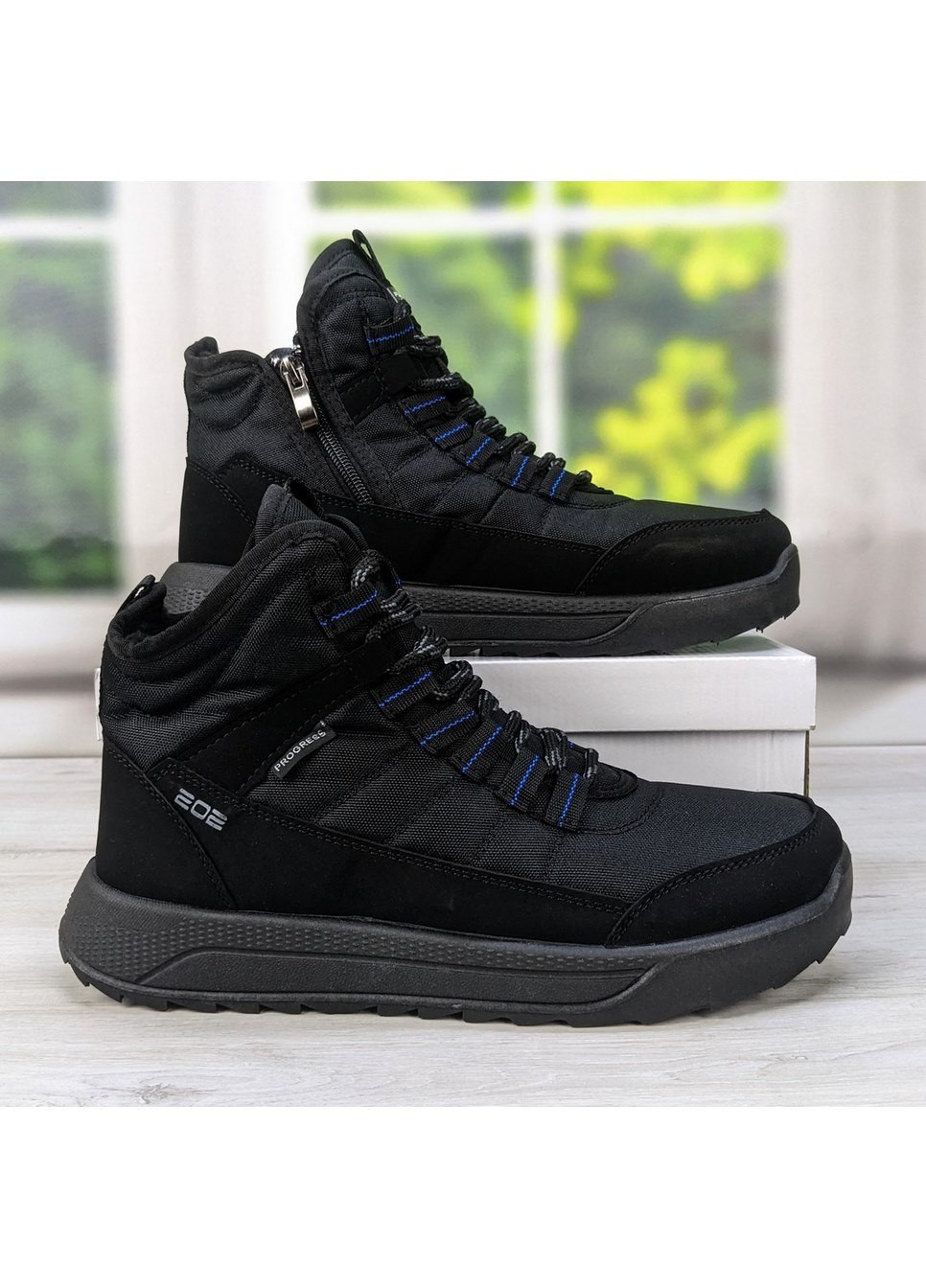 Черевики чоловічі зимові дутики на шнурках Progress (271997753)