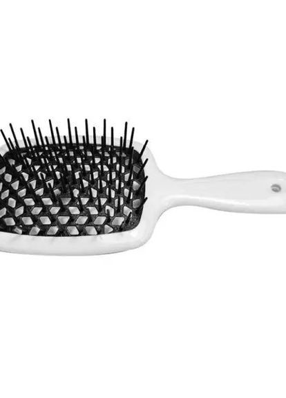 Гребінець для волосся Superbrush білий з чорним Janeke (272158293)