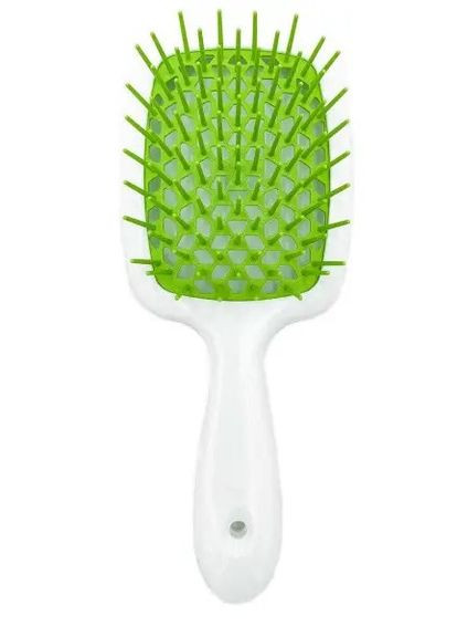 Расческа для волос Superbrush белый с зеленым Janeke (272149216)