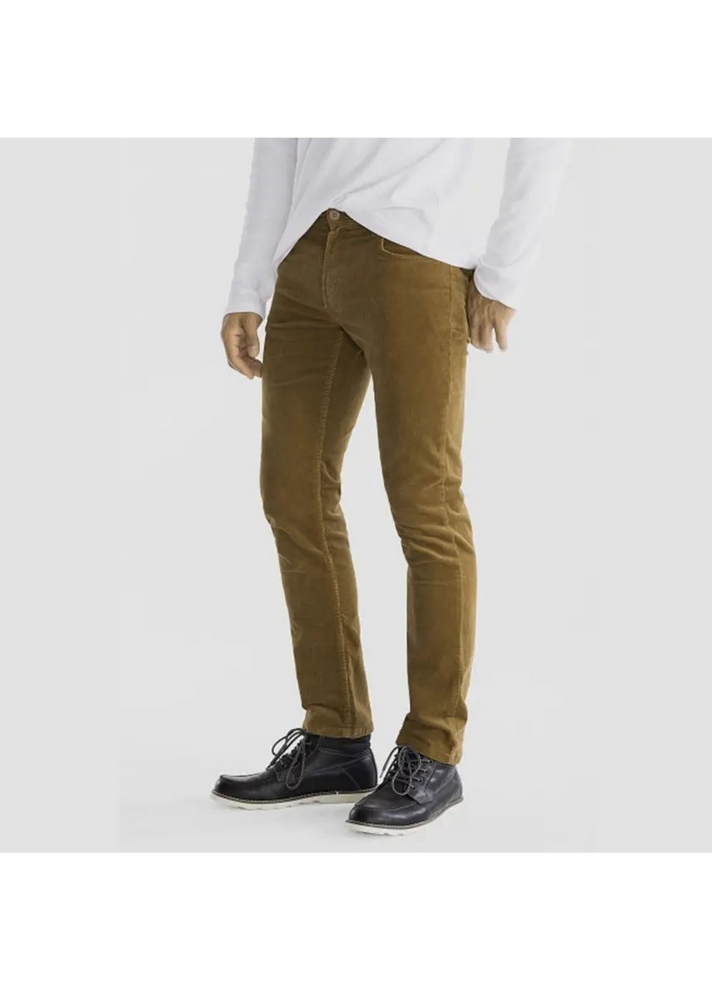 Коричневые кэжуал демисезонные брюки C&A