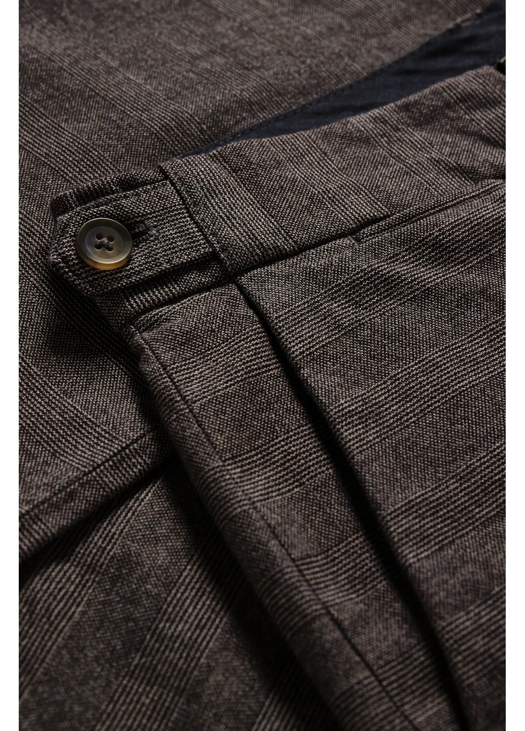 Темно-коричневые классические демисезонные брюки C&A