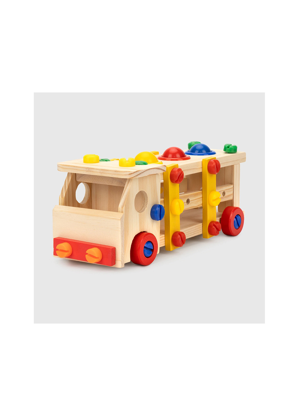 Игрушка деревянная Стучащая машина JHTOY-058 No Brand (272592720)