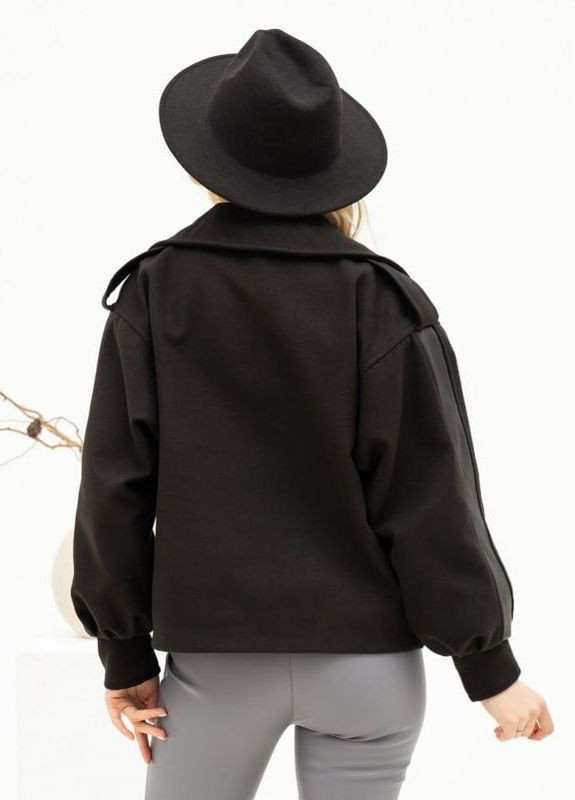 Чорна демісезонна жіночі куртки ISSA PLUS 13706