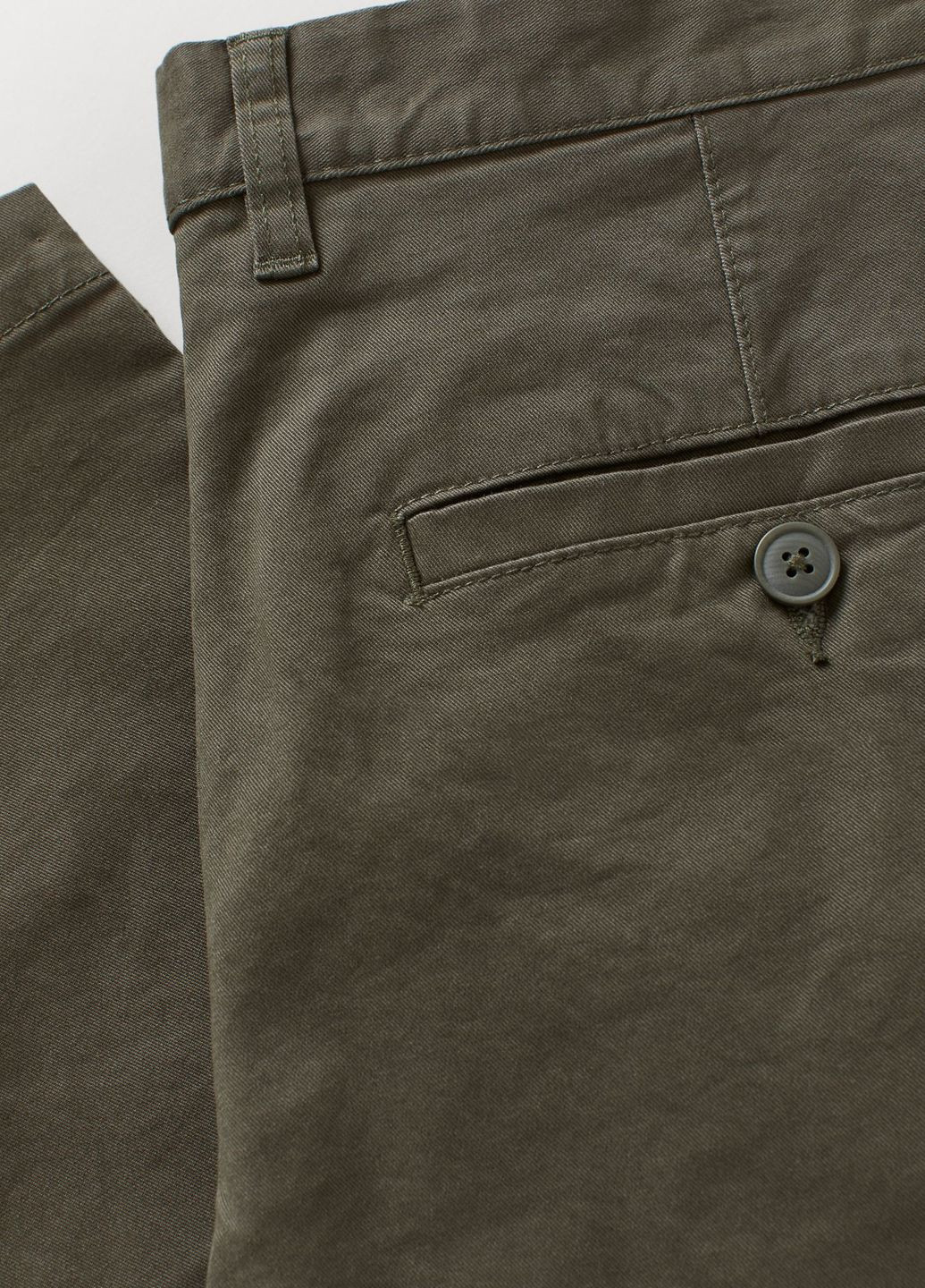 Вузькі штани-чіноси Темно-зелений Повсякденний Демісезон H&M (272129161)