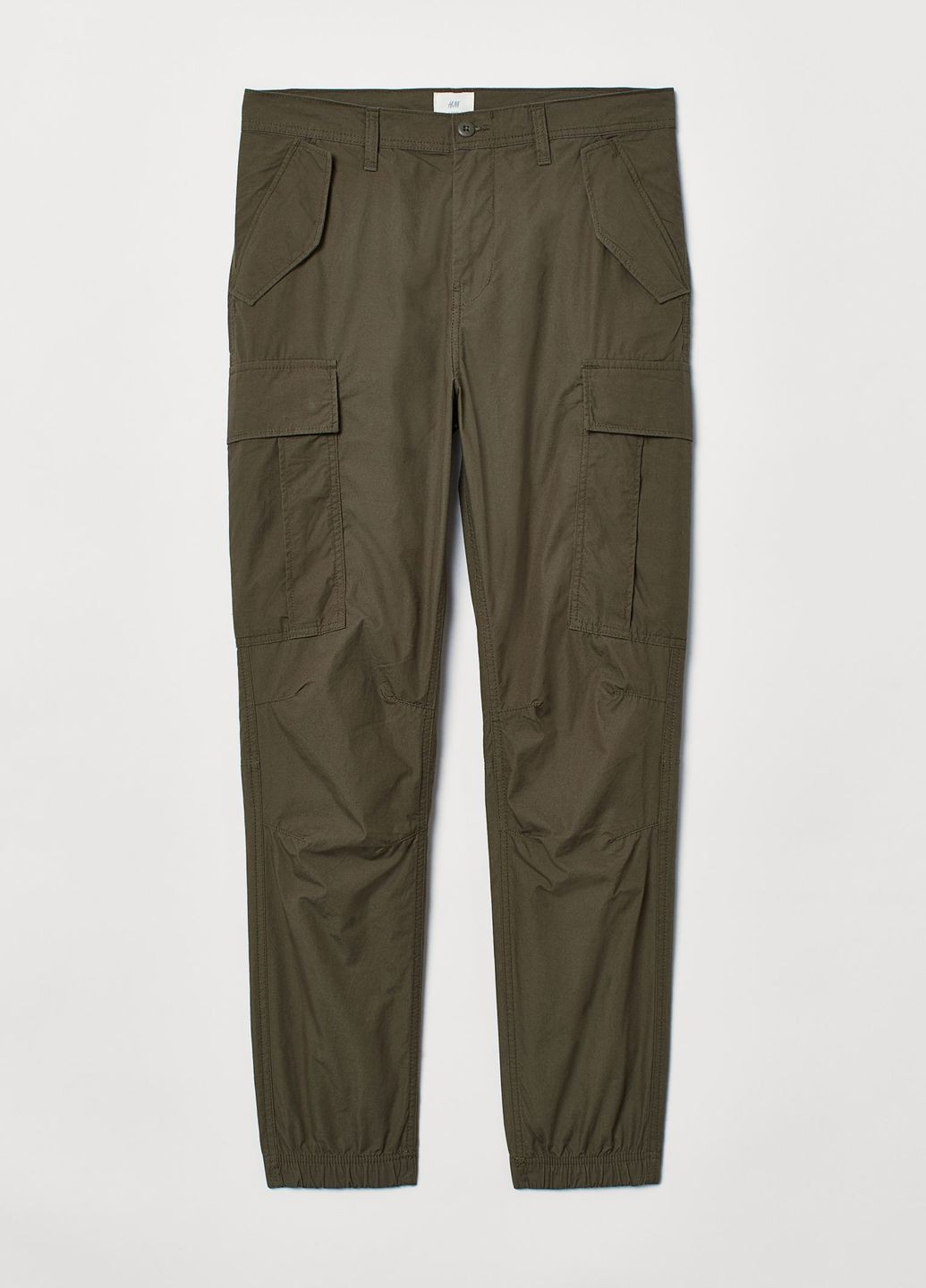 Бавовняні штани-карго Зелений Кежуал Демісезон H&M (272129145)