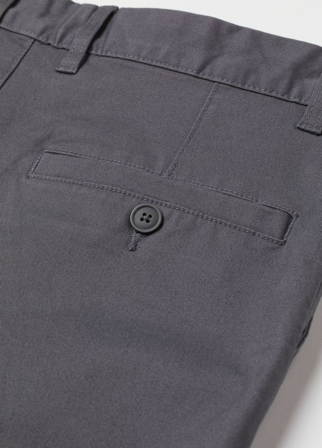 Вузькі штани-чіноси Темно-сірий Повсякденний Демісезон H&M (272129131)