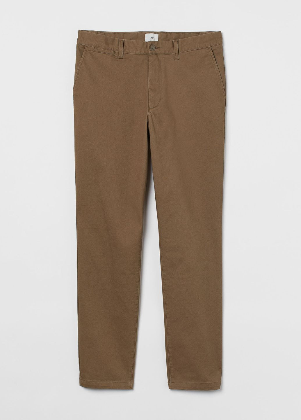Вузькі штани-чіноси Коричневий Повсякденний Демісезон H&M (272129128)