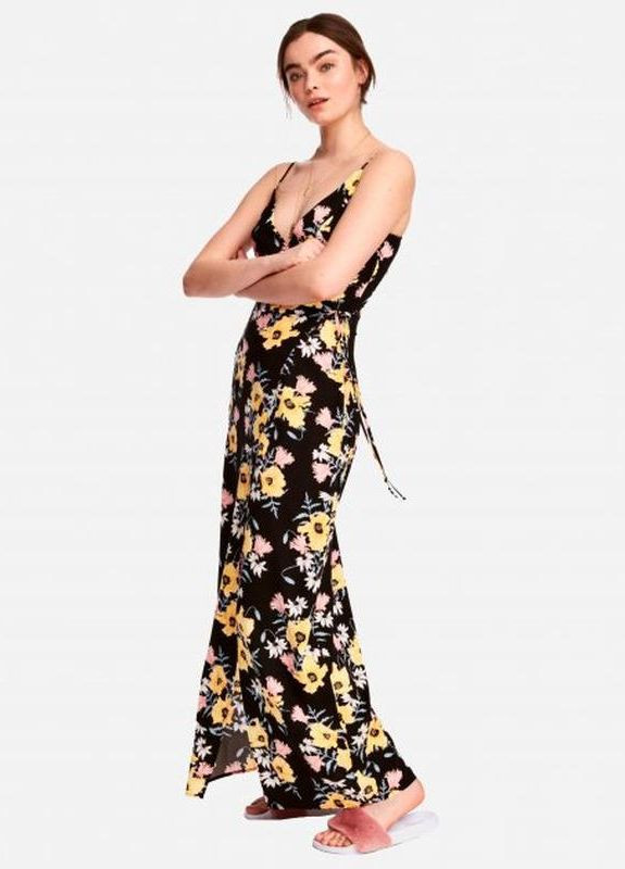 Комбінована повсякденний сарафан H&M з квітковим принтом