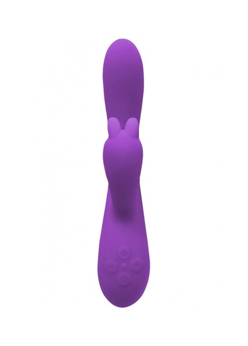 Вибратор-кролик Gili-Gili Vibrator with Heat Purple, отросток с ушками, подогрев до 40°С Wooomy (272615983)