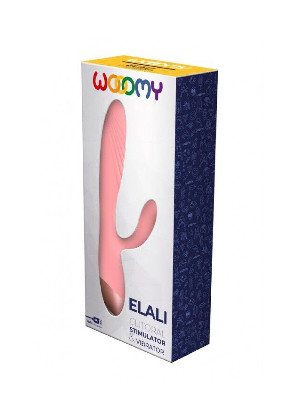 Вибратор-кролик Elali Pink Rabbit Vibrator Wooomy (272615978)
