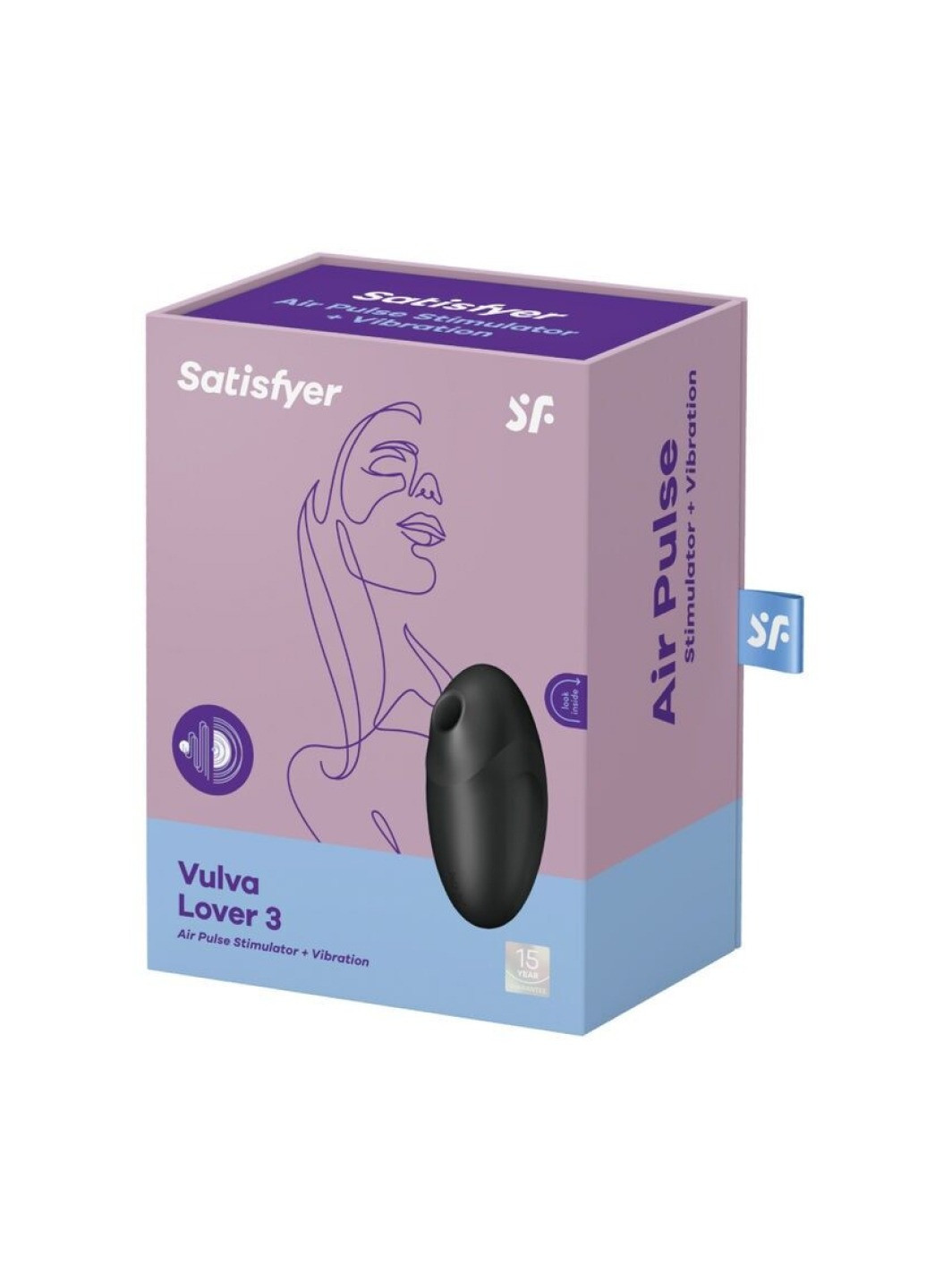 Вакуумный стимулятор Vulva Lover 3 Black Satisfyer (272615624)