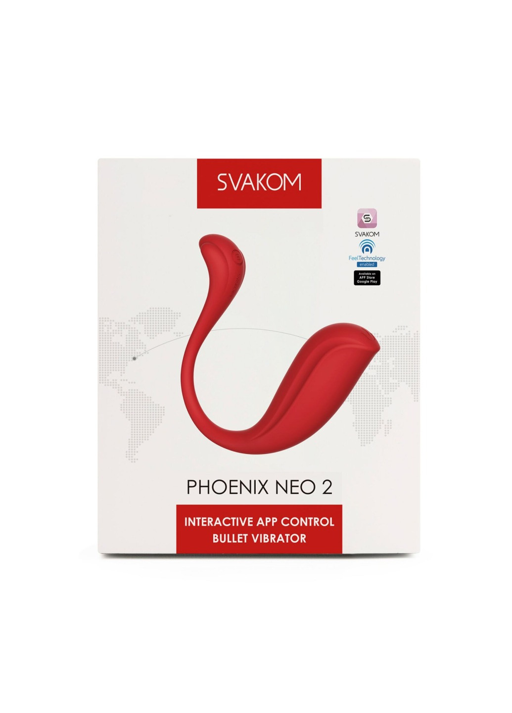 Интерактивное виброяйцо Phoenix Neo 2, обновленная модель Svakom (272615788)