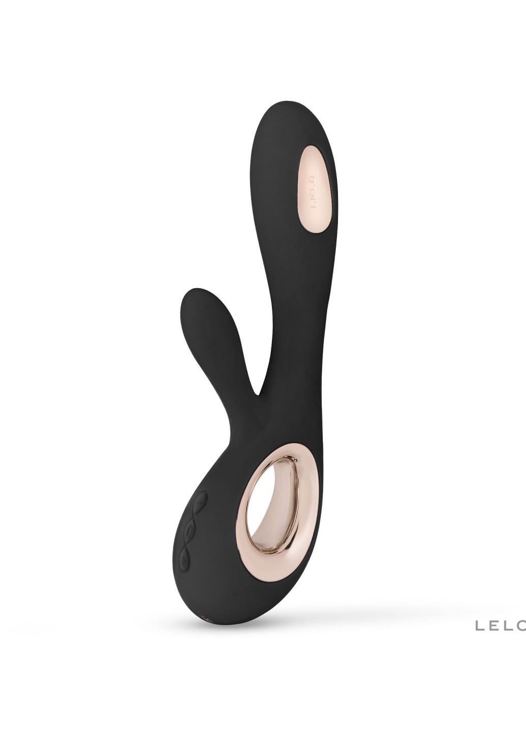 Вібратор-кролик Soraya Wave Black, манливі рухи стовбура Lelo (272615478)