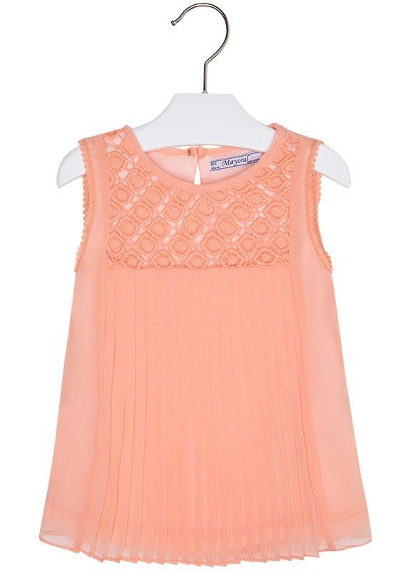 Персиковая блузка Mayoral