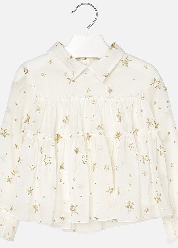 Комбинированная блузка Mayoral