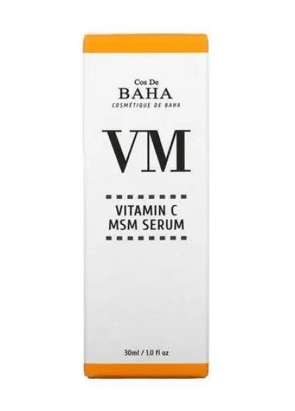 Сыворотка для лица с витамином С, феруловой кислотой и витамином Е Vitamin C MSM Serum 30 мл Cos De Baha (272798653)