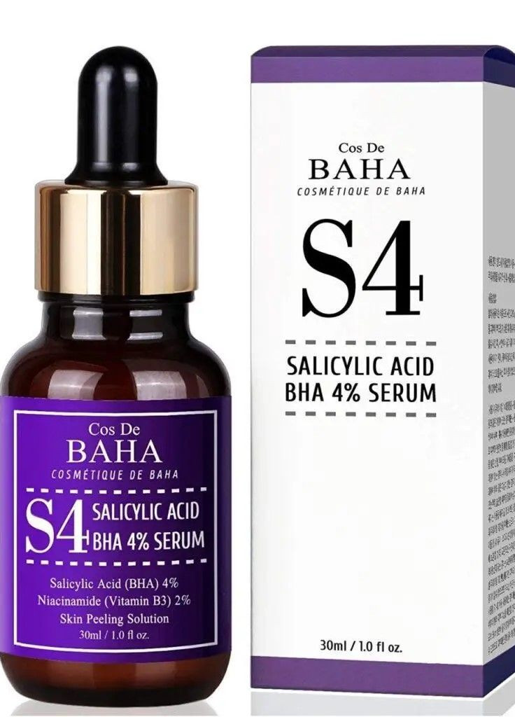 Кислотна сироватка для проблемної шкіри BHA Salicylic Acid 4% Exfoliant Serum Cos De Baha (272798640)