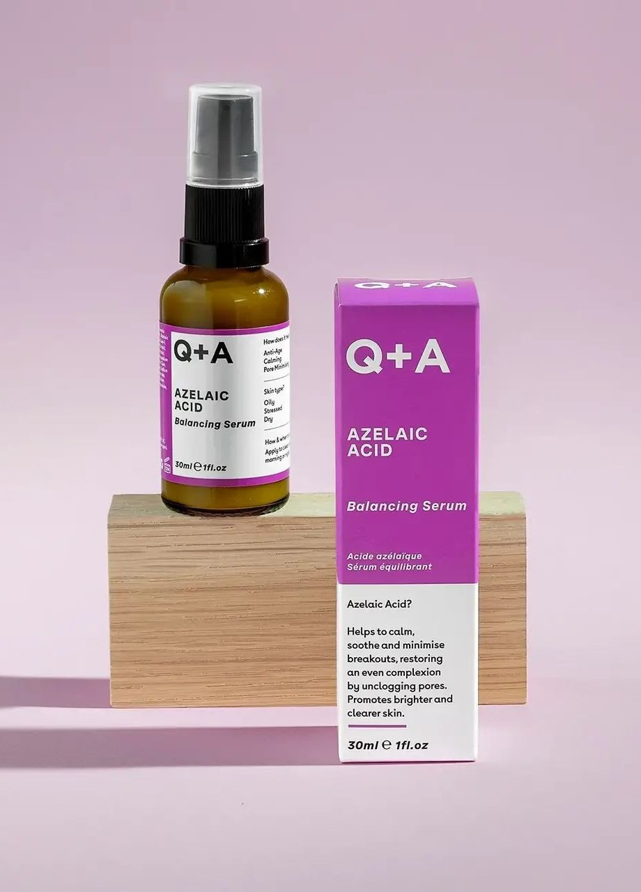 Сыворотка для лица с азелаиновой кислотой Azelaic Acid facial serum 30ml Q+A (272798626)