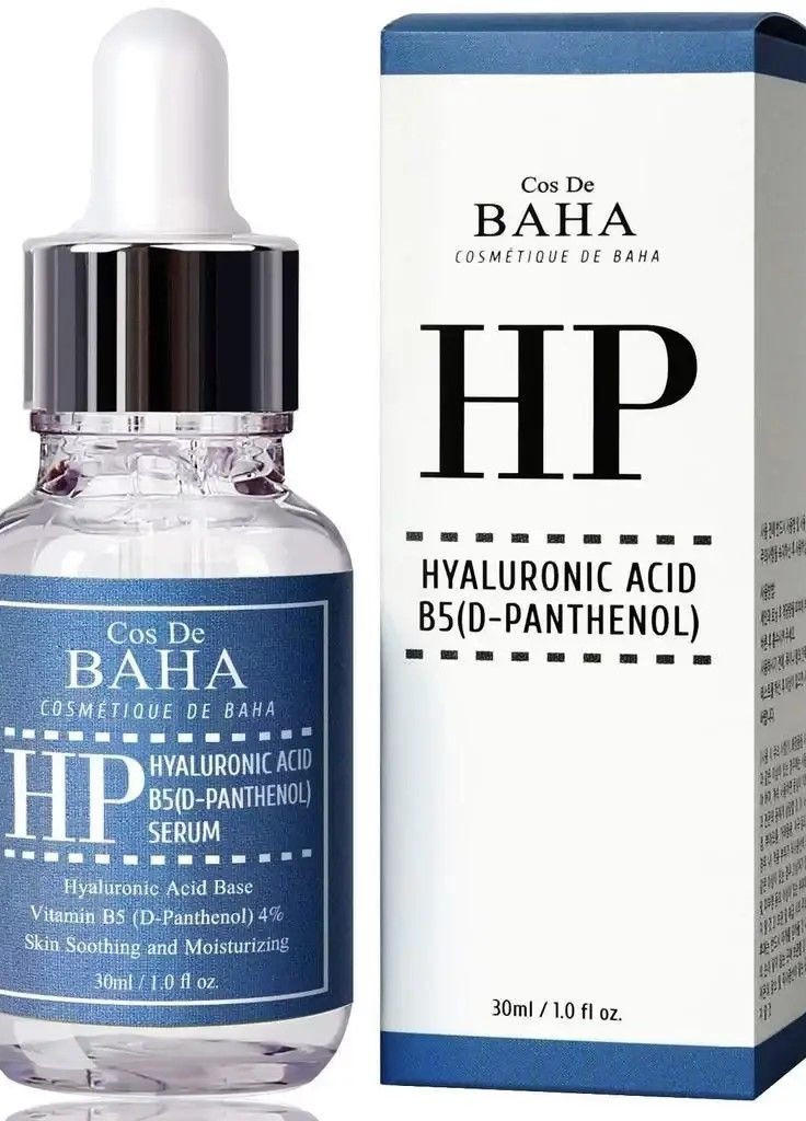 Сыворотка с гиалуроновой кислотой и пантенолом Hyaluronic Acid B5 (D-Panthenol) Serum Cos De Baha (272798656)
