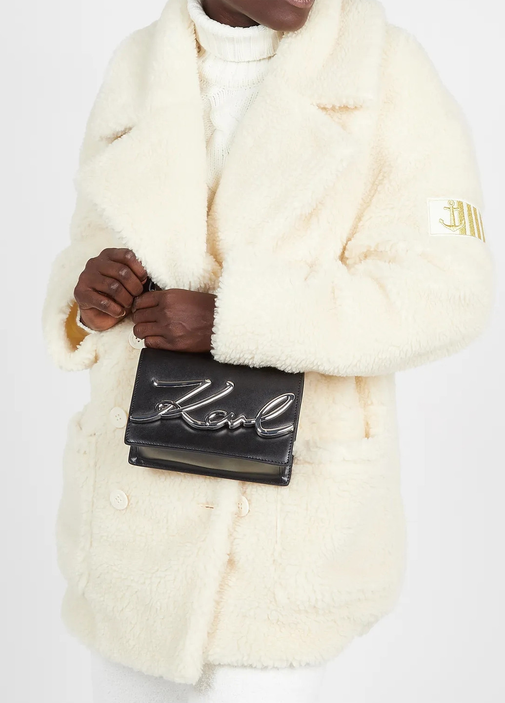 Сумка женская кожанная Karl Lagerfeld K/SIGNATURE SM SHOULDERBAG (274824976)