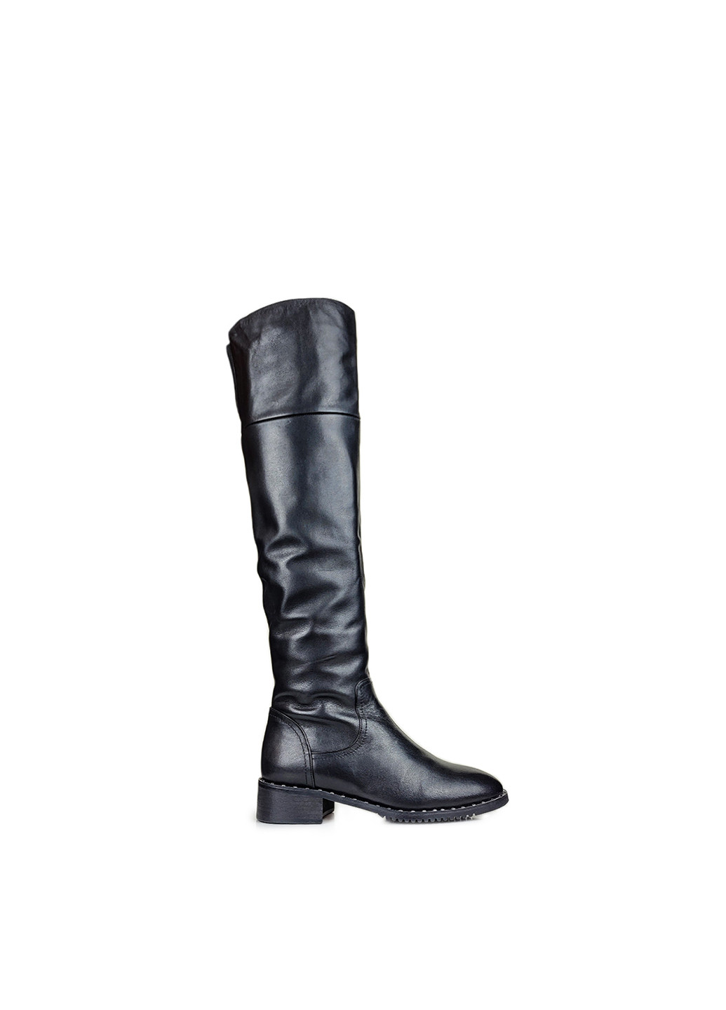 Черные осенние женские классические ботфорты кожаные черные,, mx966-5266bm2319ч,39 Brocoli