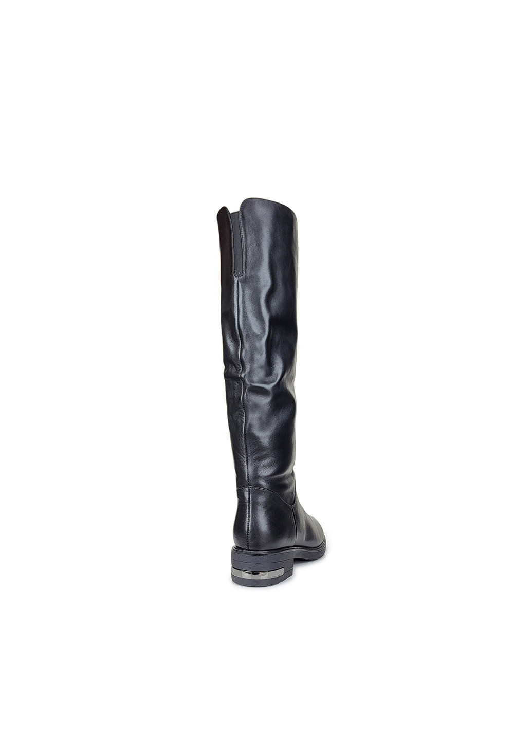 Черные осенние ботфорты женские кожаные черного цвета зимние,, h1101bh-c407, 39 Brocoli