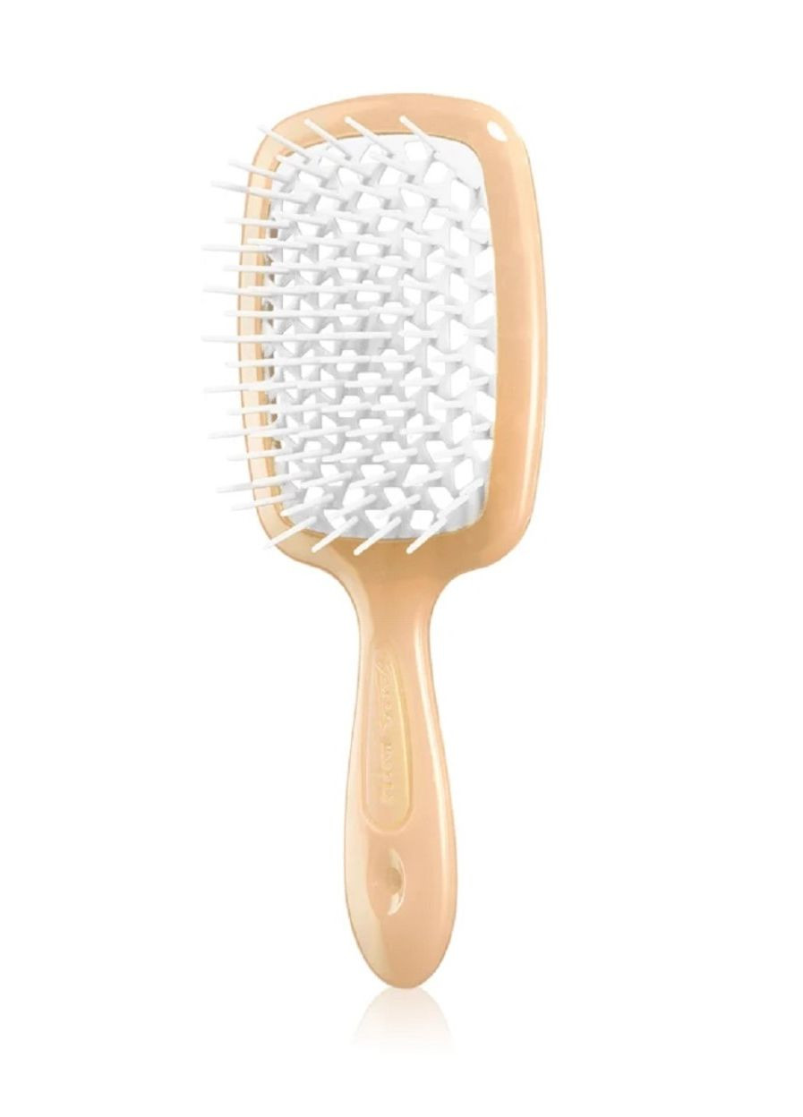 Расческа для волос Superbrush small Персиковая с белый Janeke (272798619)
