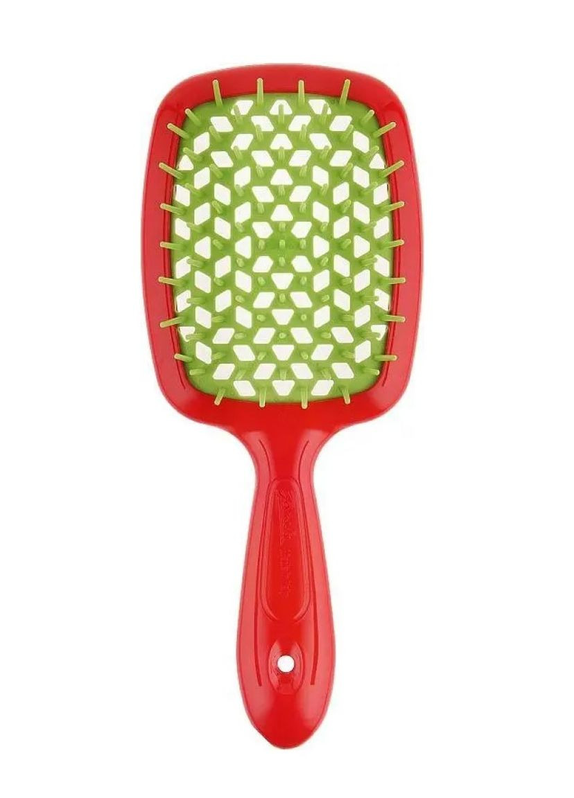 Расческа для волос Superbrush красная с зеленым Janeke (272798618)