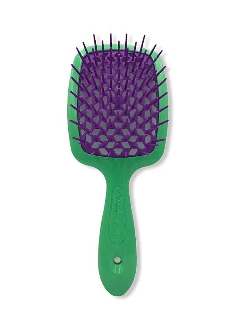 Гребінець для волосся Superbrush зелений з фіолетовим Janeke (272798622)