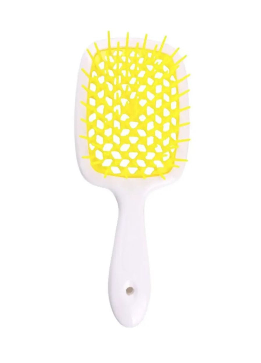 Гребінець для волосся Superbrush білий із жовтим Janeke (272798620)