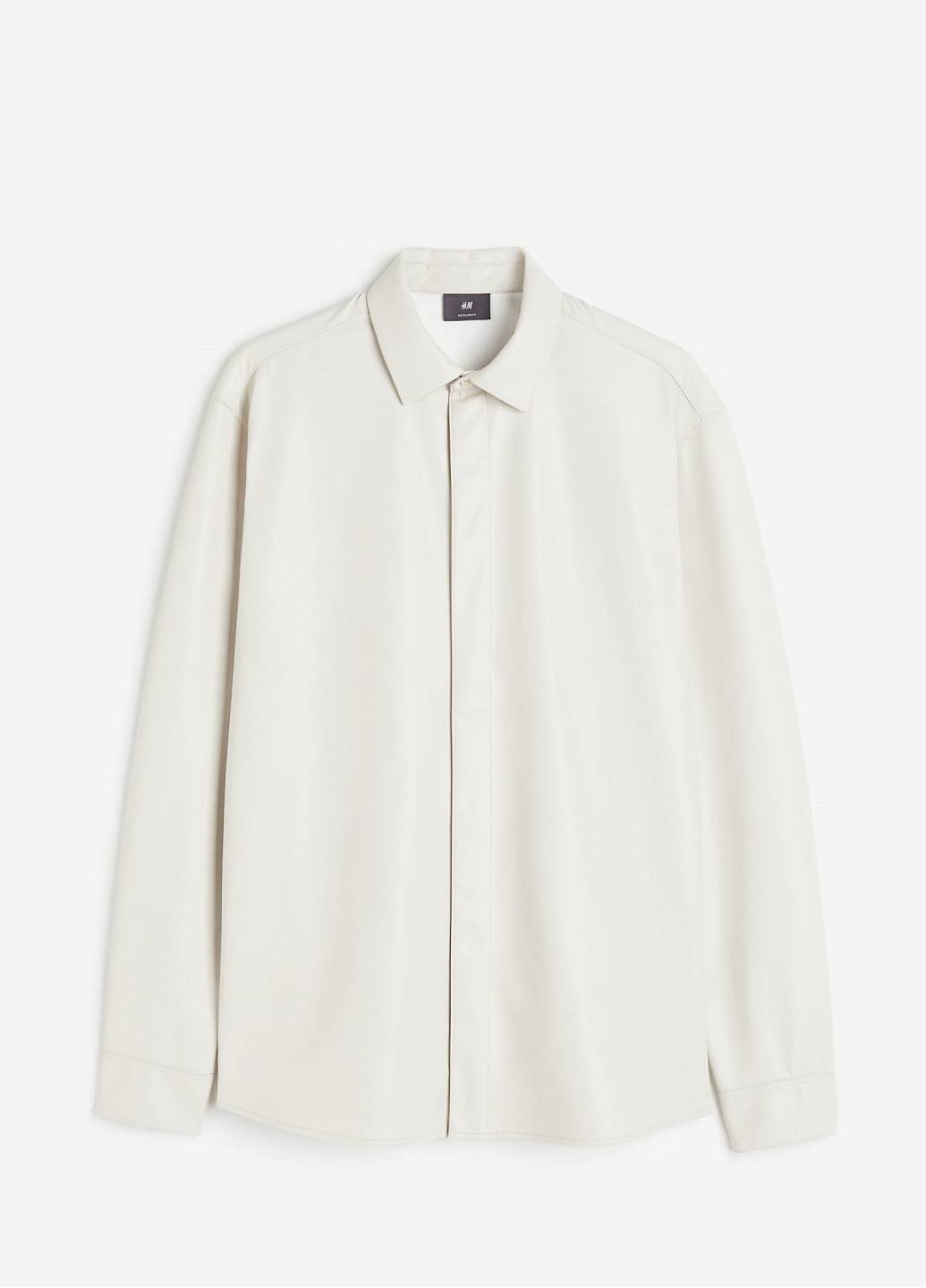 Светло-серая кэжуал рубашка H&M