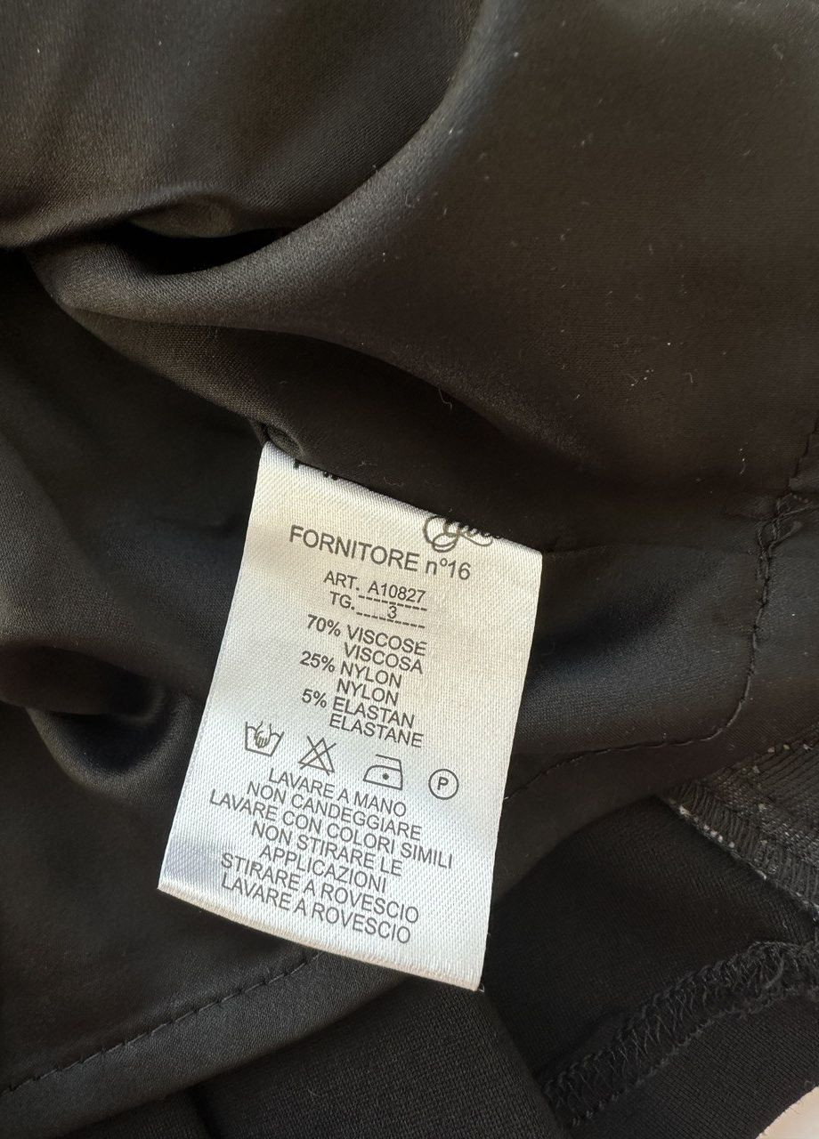 Черная кэжуал однотонная юбка Artigli а-силуэта (трапеция)