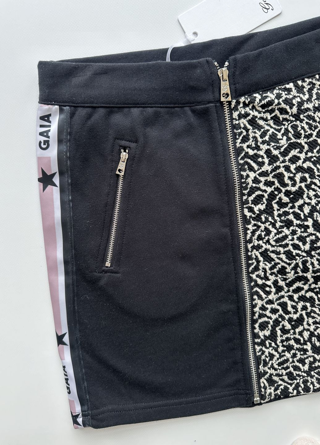 Черная кэжуал с абстрактным узором юбка Gaialuna карандаш