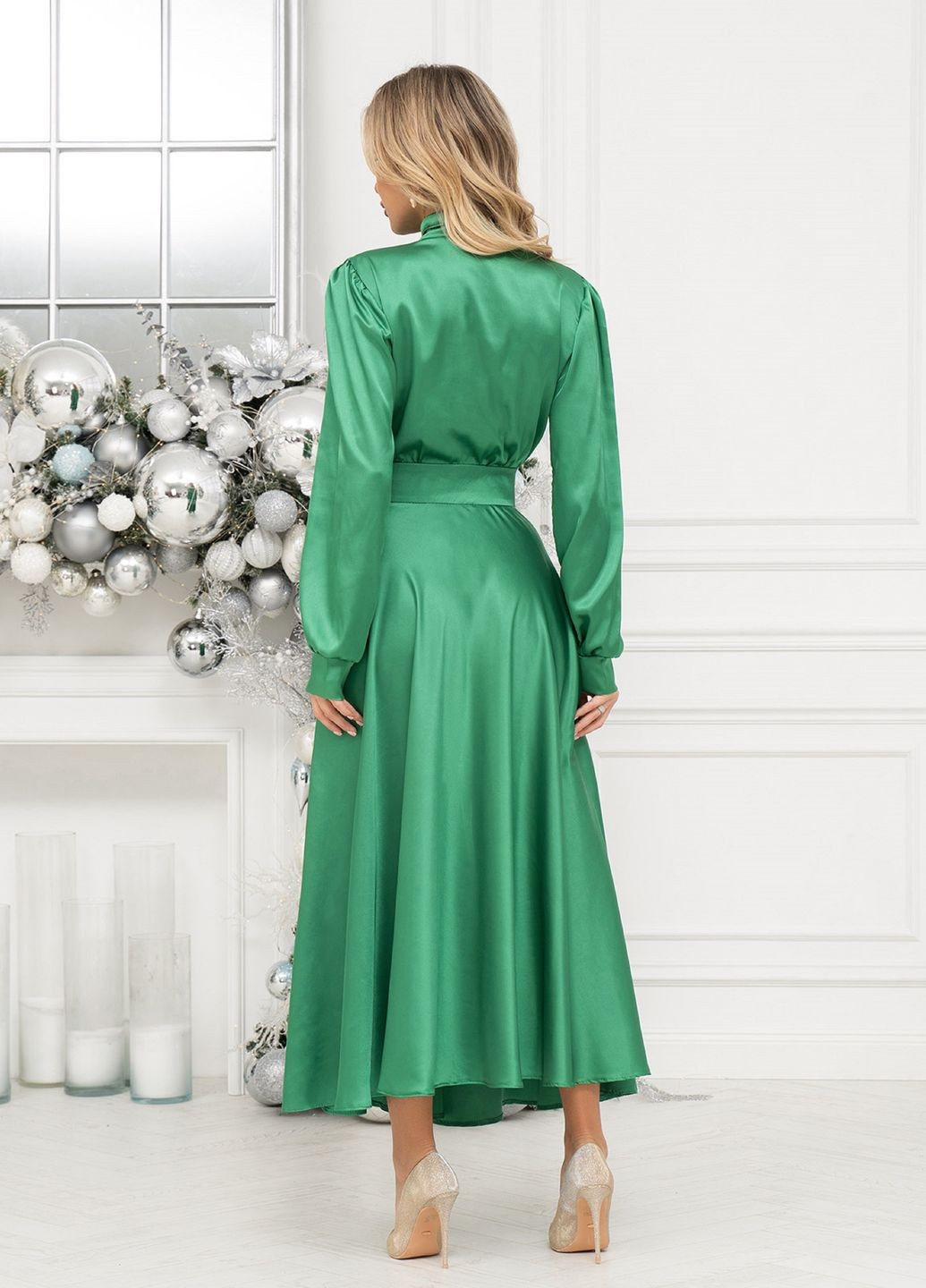 Зеленое вечернее платья ISSA PLUS однотонное