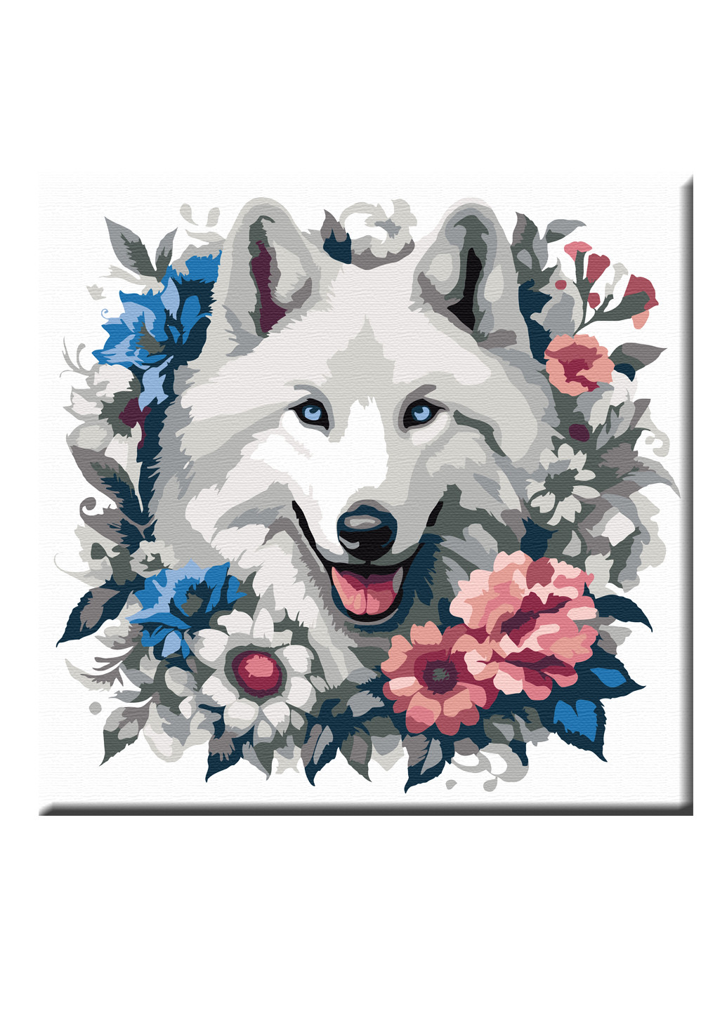Картина за номерами Вовк30*30 см з КОЛЬОРОВОЮ СХЕМОЮ ArtStory (273473640)