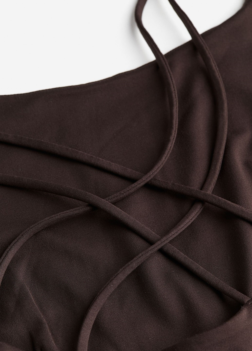 Комбинезон H&M однотонный тёмно-коричневый спортивный