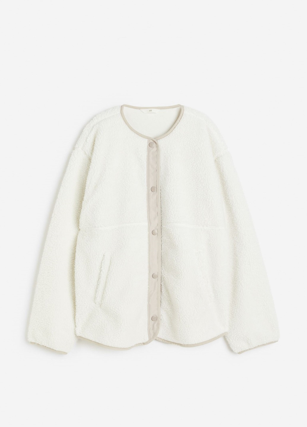 Молочна демісезонна куртка H&M