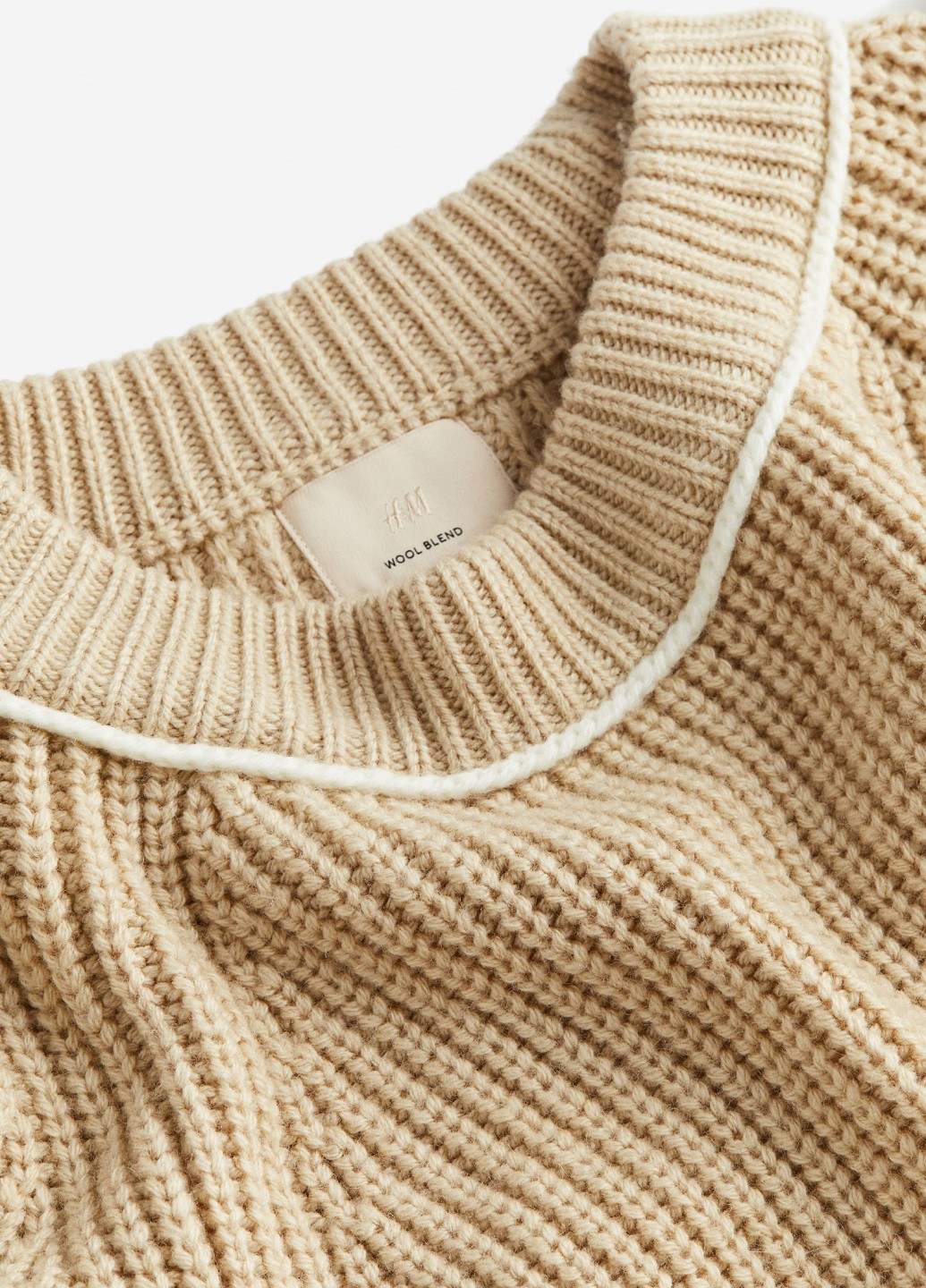 Светло-бежевый демисезонный свитер H&M