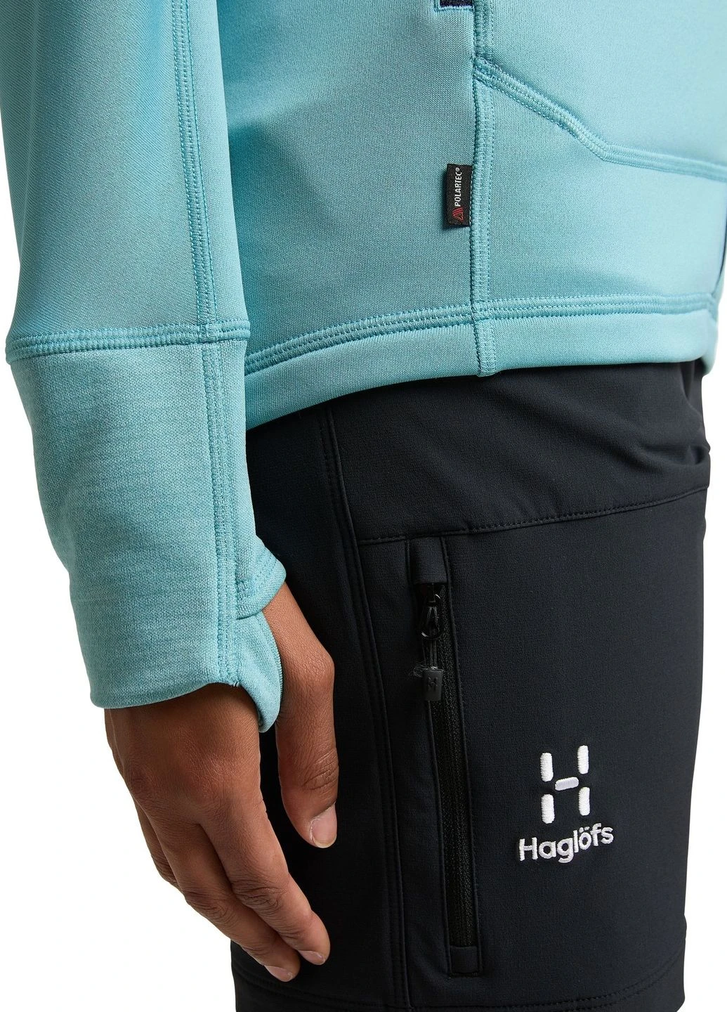 Голубая куртка Haglofs