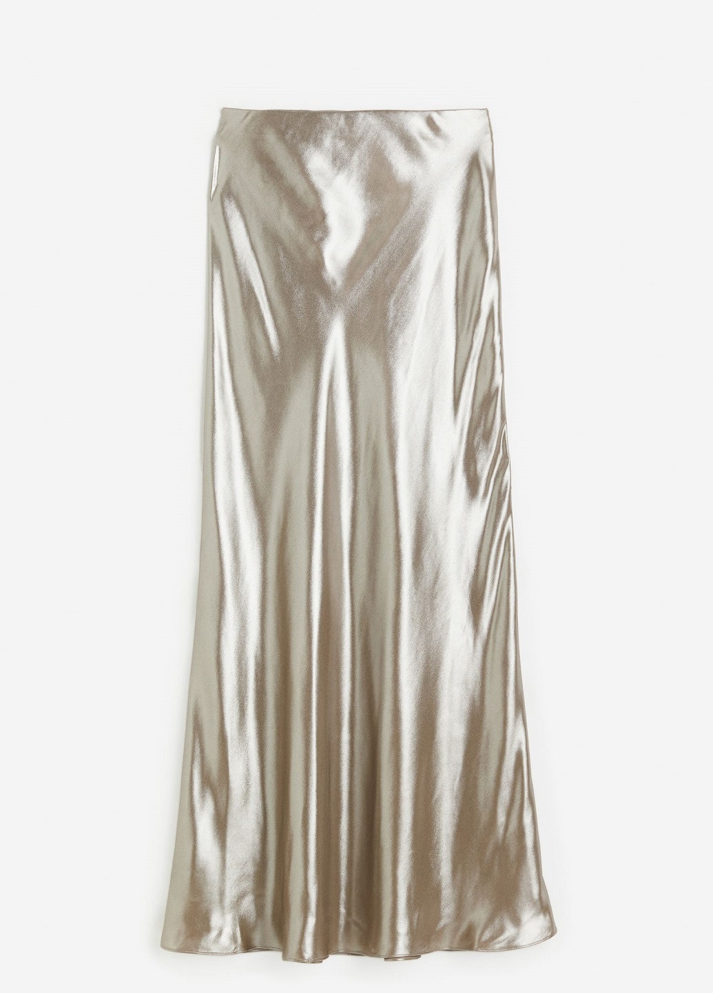 Серебряная кэжуал однотонная юбка H&M