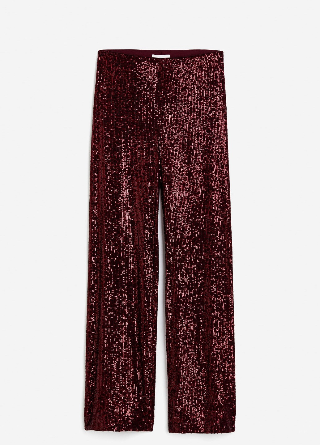 Бордовые праздничный демисезонные брюки H&M
