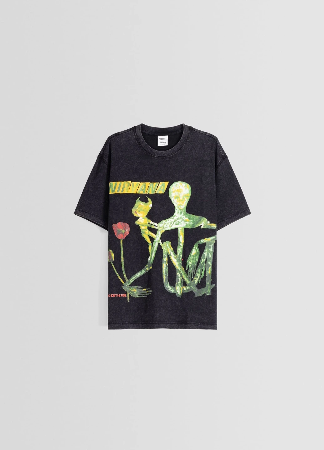 Серая футболка Bershka
