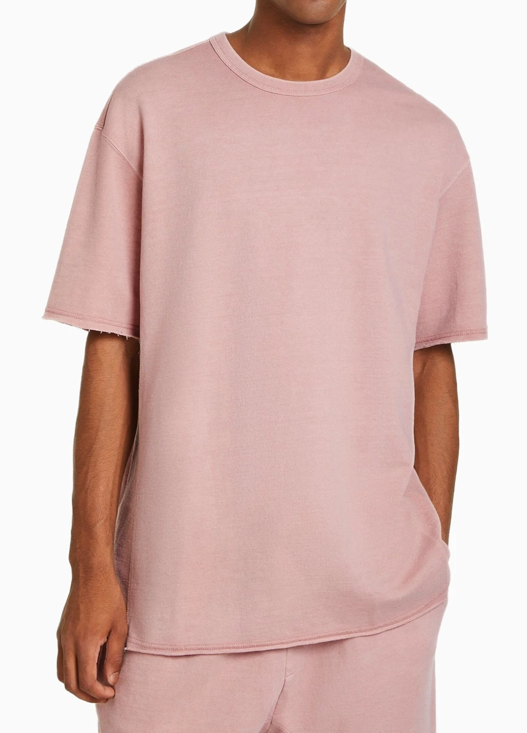 Розовая футболка Bershka