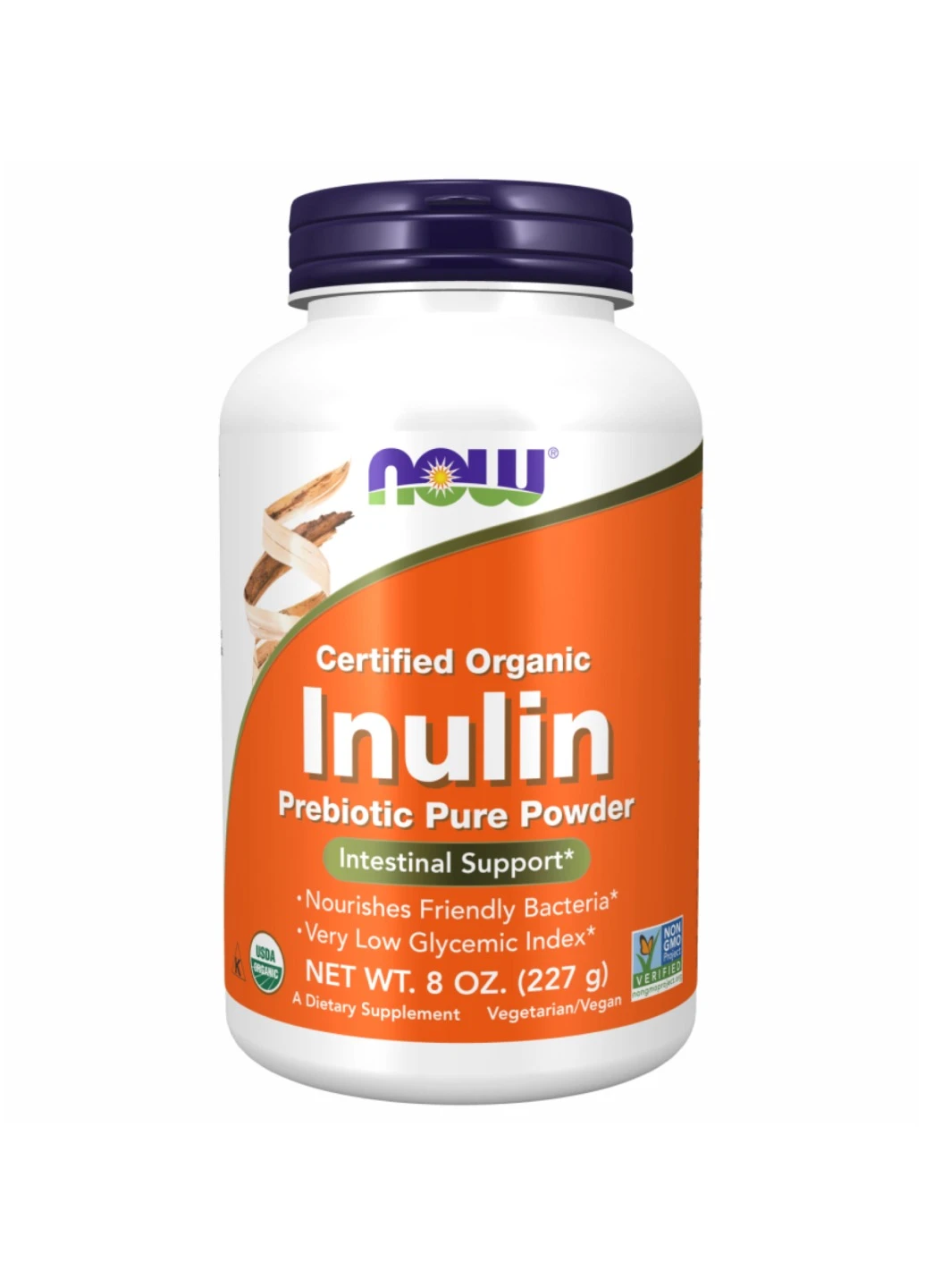 Органічний інулін Organic Inulin Powder - 227g Now Foods (272820793)