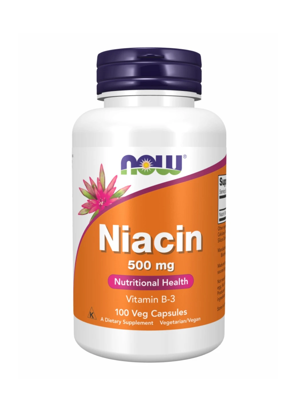 Добавка Niacin 500mg - 100 vcaps Now Foods (272820710)