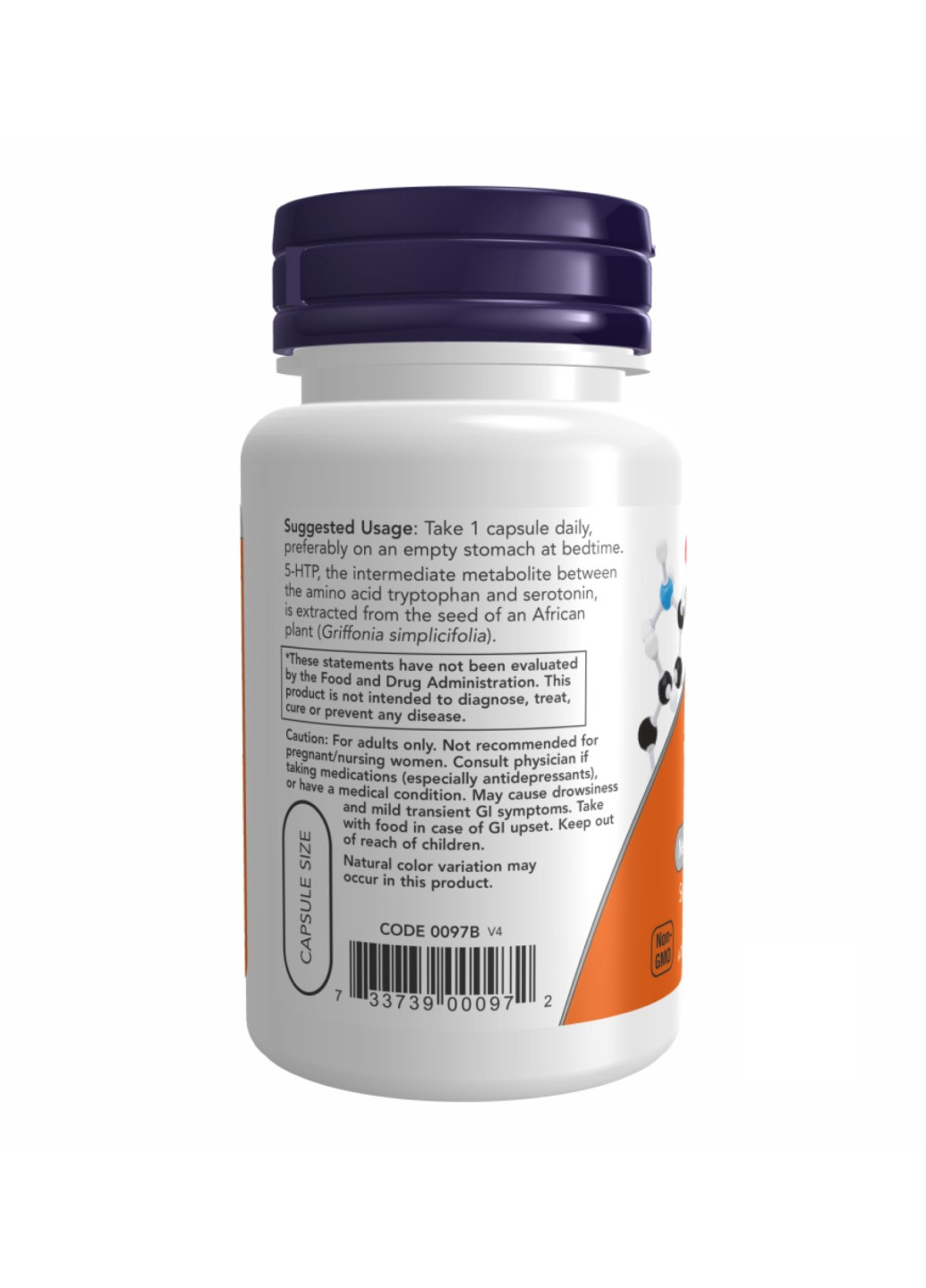 Гідрокситриптофан, 5-HTP 50mg - 90 vcaps Now Foods (272820772)