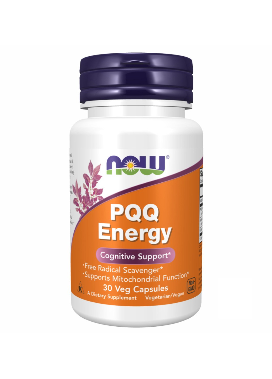 Пірролохінолінхінон PQQ Energy 20mg - 30 vcaps Now Foods (272820703)